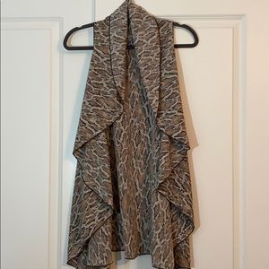 Snake print vest- handmade